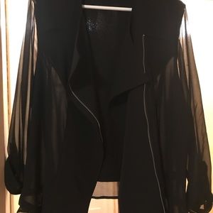 Chiffon Moto Jacket